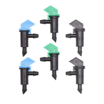 RBCFHI 20PCS 4L 8L 16L Flag Dripper Градински спринклер Земеделско напояване Устройство за напояване с 4 mm шип