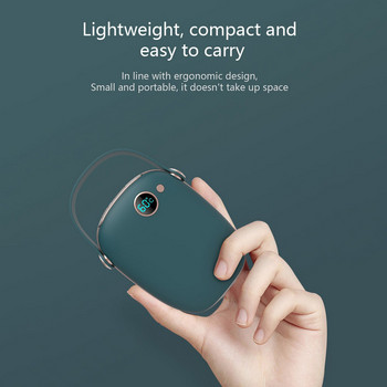 Мини електрически нагревател за ръце USB акумулаторен зимен нагревател Домакински уред за пътуване на открито Удобен инструмент за затопляне със светлини 2 цвята