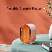 Pārnēsājams elektriskais sildītājs 1200W keramikas PTC galda sildītājs 3S ātras sildīšanas mājsaimniecības radiatora tālvadības sildītājs mājām