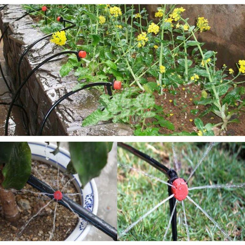 50 τμχ Οπωροφόρα δέντρα Ψεκαστήρας γκαζόν κήπου Ρυθμιζόμενο ακροφύσιο νερού κήπου 8 μπεκ ρυθμιζόμενο πότισμα Προμήθειες κήπου