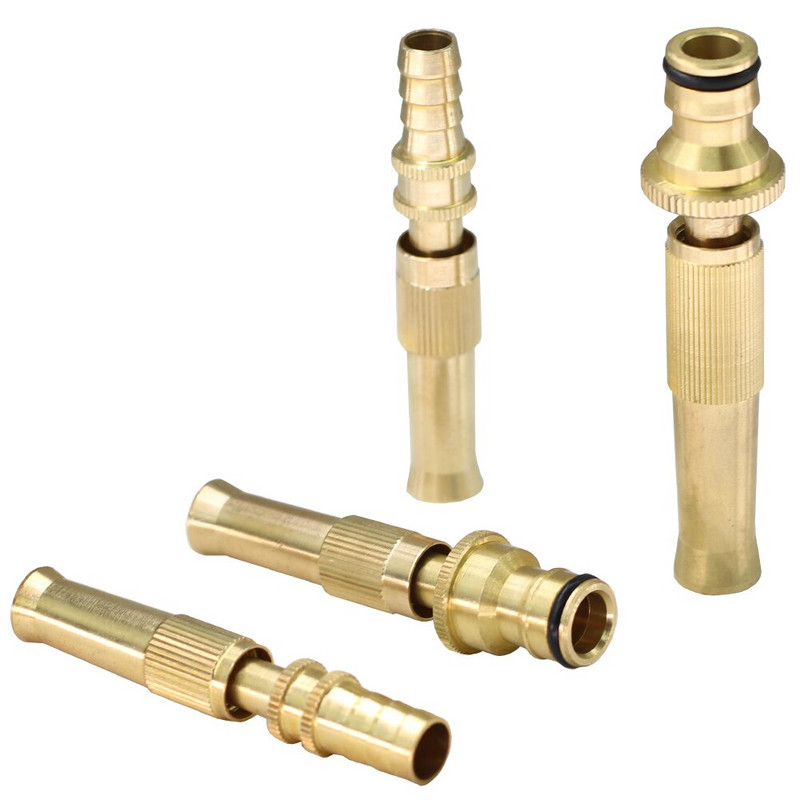 Ορειχάλκινο ρυθμιζόμενο πιστόλι ψεκασμού Ακροφύσιο καταιονισμού κήπου άρδευσης πλύσιμο αυτοκινήτου Οικιακός καθαρισμός Ψεκαστήρας Πότισμα φυτών γκαζόν Λουλούδια