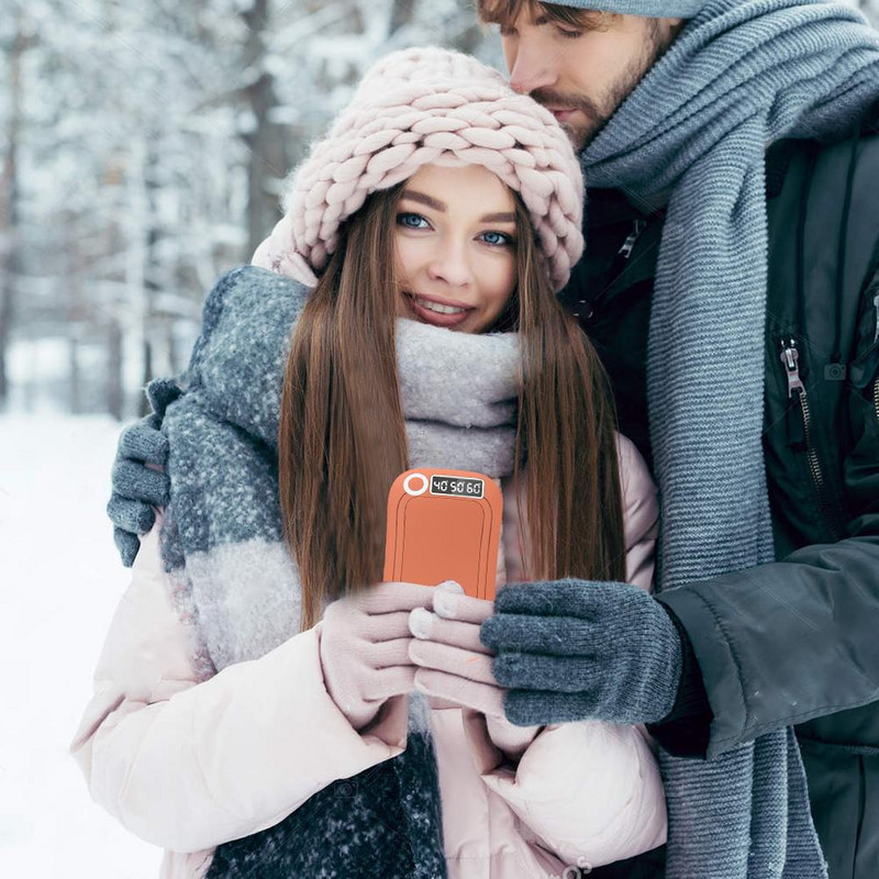 10000mAh 5V USB Επαναφορτιζόμενη Ηλεκτρική θερμάστρα χειρός LED Ταξίδι Εύχρηστη μακράς διαρκείας θερμαντική συσκευή θέρμανσης σπιτιού