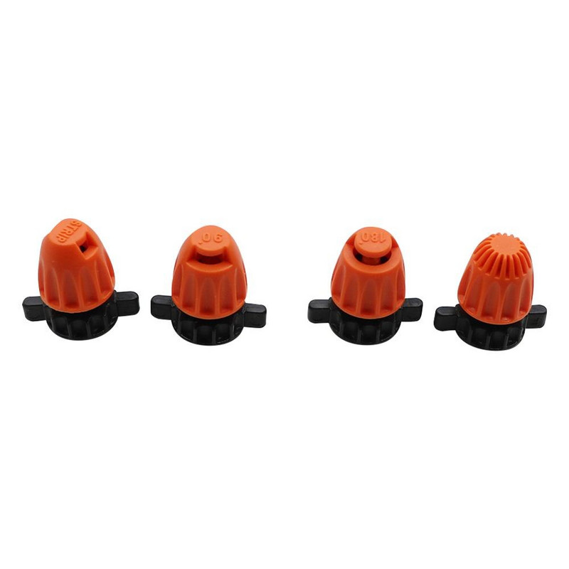 20 τμχ Ακροφύσια διάθλασης νήματος 4mm 90/180/360 Ακροφύσια ποτίσματος με λωρίδα γωνίας Ψεκαστήρες ποτίσματος κήπου