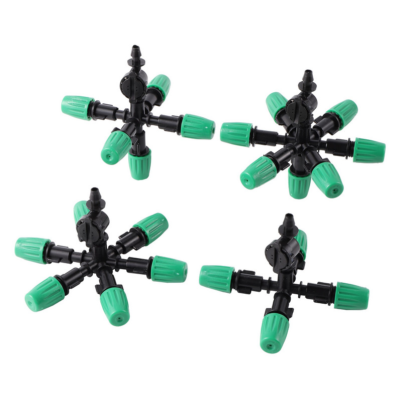 Κιτ ακροφυσίων ομίχλης πράσινου ψεκασμού με συνδετήρα κατά της σταγόνας Ψεκαστήρες ποτίσματος κήπου Ψεκαστήρας ύγρανσης ψύξης