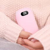 Pārnēsājama ātras sildīšanas kabata Mini mobilā barošanas uzlādējams roku sildītājs 2 vienā USB uzlādējams ilgmūžīgs pāriem svētku dāvanas