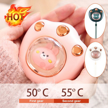 Θερμότερη φορητή ηλεκτρική θέρμανση χεριών τσέπης Χειμερινή γρήγορη θέρμανση 1200mAh/2400mah USB Επαναφορτιζόμενη ηλεκτρική θερμάστρα χεριών τσέπης