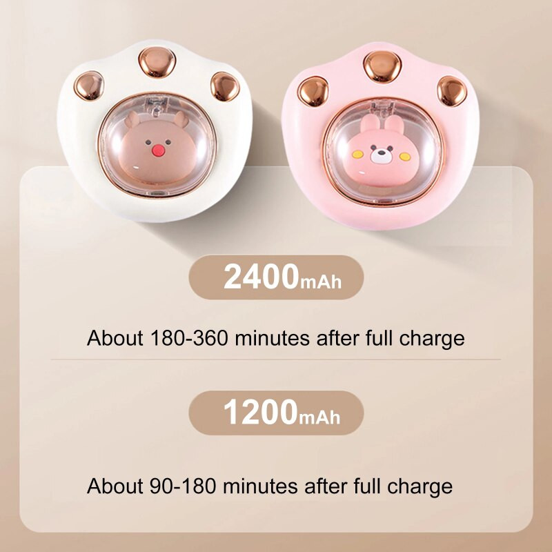 Θερμότερη φορητή ηλεκτρική θέρμανση χεριών τσέπης Χειμερινή γρήγορη θέρμανση 1200mAh/2400mah USB Επαναφορτιζόμενη ηλεκτρική θερμάστρα χεριών τσέπης