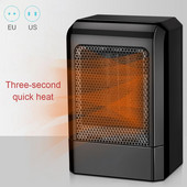 Jauns 110V/220V elektriskais sildītājs PTC keramikas karstā gaisa ventilatora sildīšanas rīks ātras sildīšanas mini sildītājs biroja galdam iekštelpu lietošanai ASV/ES