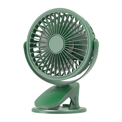 Pārnēsājams USB uzlādējams galda ventilators, piespraužams mini rakstāmgalda ventilators, 360 grādu rotācija, regulējams piespraužams ventilators studentu kopmītnē