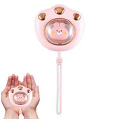 Mini roku sildītājs Cat Paw Cute ziemas sildītājs Ātri sildāms USB uzlādējama kabata 2400Mah mazs pārnēsājams roku sildītājs