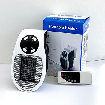 Мини нагревател Малък настолен сладък топъл вентилаторен нагревател Електрически нагревател с LED дисплей и таймер Домашен офис Печка Радиатор Отоплител за стая