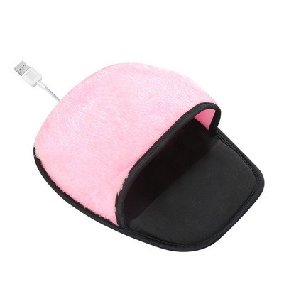 Usb ziemas silts peles paliktnis roku apsildes vāciņš mīksts plīša roku sildītājs apsildāms peles paklājiņš biroja piederumu sildītājs
