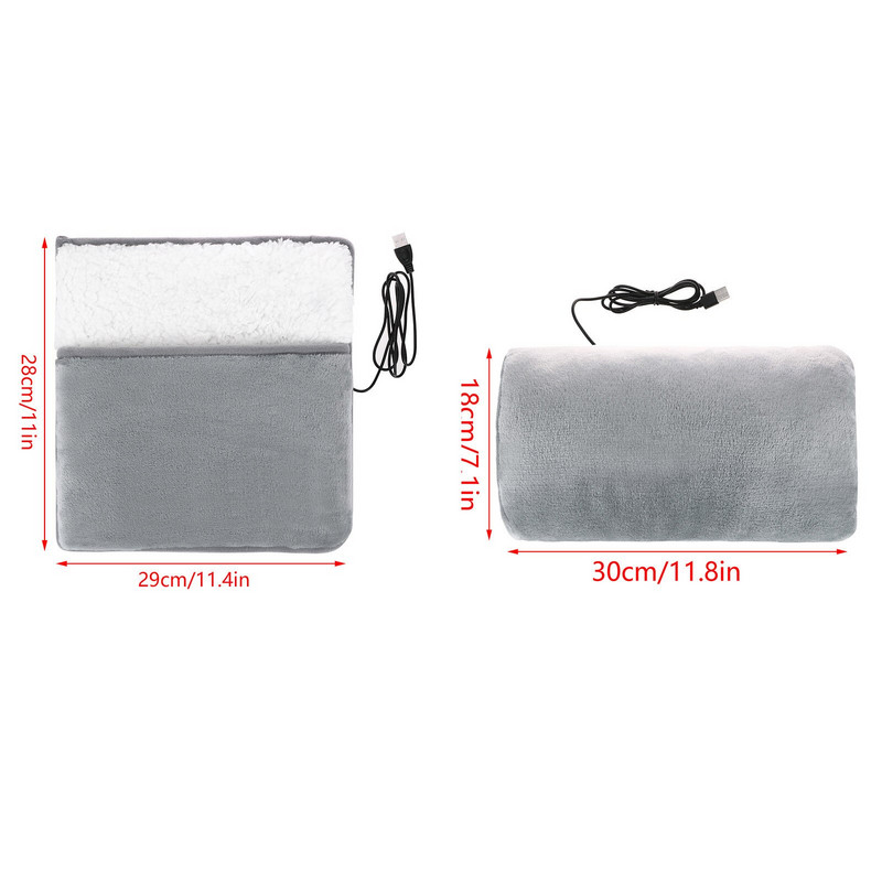 2 бр. USB електрическа нагревателна ръкавица Топла нагревател за ръце + зимна нагревател за крака нагревател за ръце нагревател за крака Висококачествени нагревателни подложки