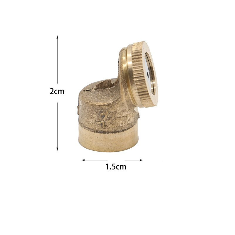 2 τμχ/παρτίδα Ψεκαστήρας 1/4 ιντσών Ακροφύσια ομίχλης κεφαλής ψεκασμού νερού από ανοξείδωτο ατσάλι ορείχαλκος καταιονιστής κήπου Ρυθμιζόμενο εξάρτημα άρδευσης