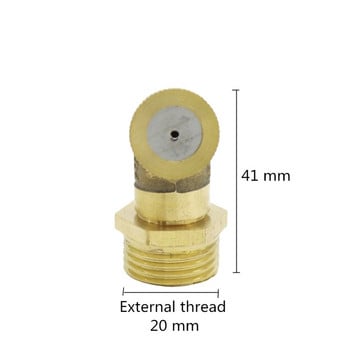 Регулируема месингова дюза за разпръскване с 1/2 инча външна резба Селскостопански пръскащи пестициди Напояване с мъгла 1 бр.