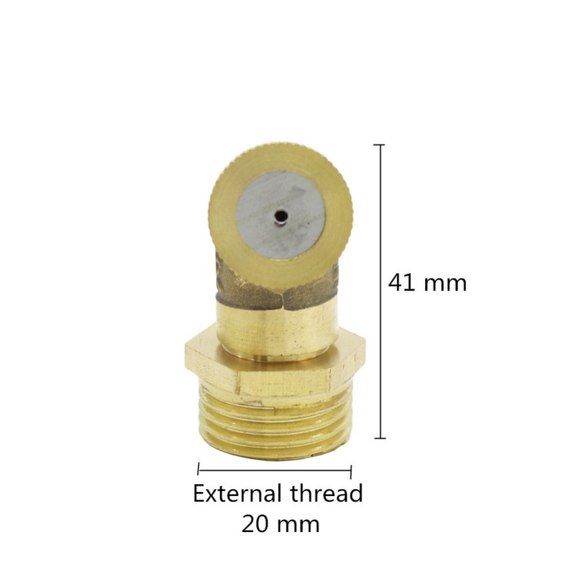 Ρυθμιζόμενο ακροφύσιο ομίχλης ψεκασμού ορείχαλκου με αρσενικό νήμα 1/2 ίντσας γεωργικός ψεκασμός φυτοφαρμάκων Fogger Irrigation 1 τεμ.