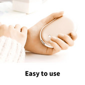 Jauns pebbles usb power bank roku sildītājs divi-vienā pārnēsājams studentu dāvana silts mazulis