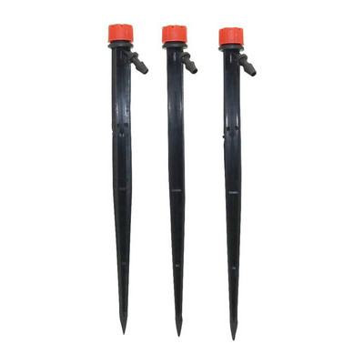 10 τμχ 18cm Bubbler Drip Irrigation Adjustable Emitters Stake Water Dripper Ψεκαστήρας κήπου 4/7 mm Εξαρτήματα σωλήνα