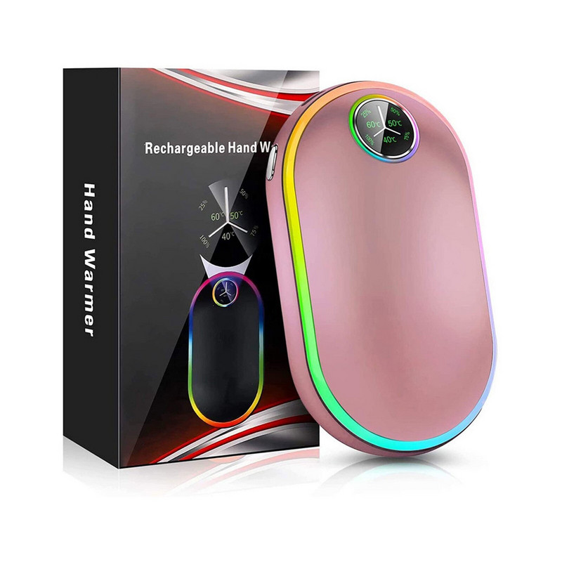 2023 Ηλεκτρικός θερμαντήρας χεριών 10000mah USB Charge Power Bank Θέρμανση χειρός Ψηφιακή οθόνη Χειμερινός θερμαντήρας τσέπης