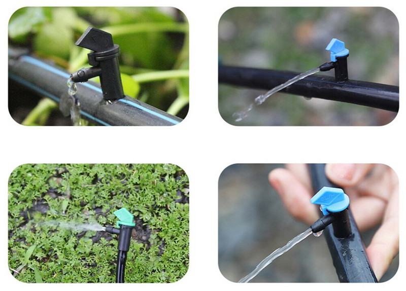 20Pcs 4L/8L/16L Flag Drip Dripper Garden Agricultural Greenhouse Micro Drip Irrigation Emitter Bonsai Watering Dripper 1/4" Barb