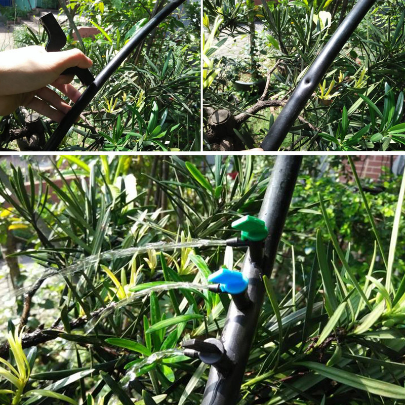 20Pcs 4L/8L/16L Flag Drip Dripper Garden Agricultural Greenhouse Micro Drip Irrigation Emitter Bonsai Watering Dripper 1/4" Barb