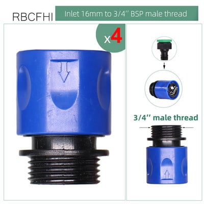 Dārza smidzinātāja savienotājs Y krāna sadalītāja divvirzienu vārsta adapteris 1/2"3/4" vīriešu vītnes vītne, universāls nipeļa locītavas apūdeņošanas rīks