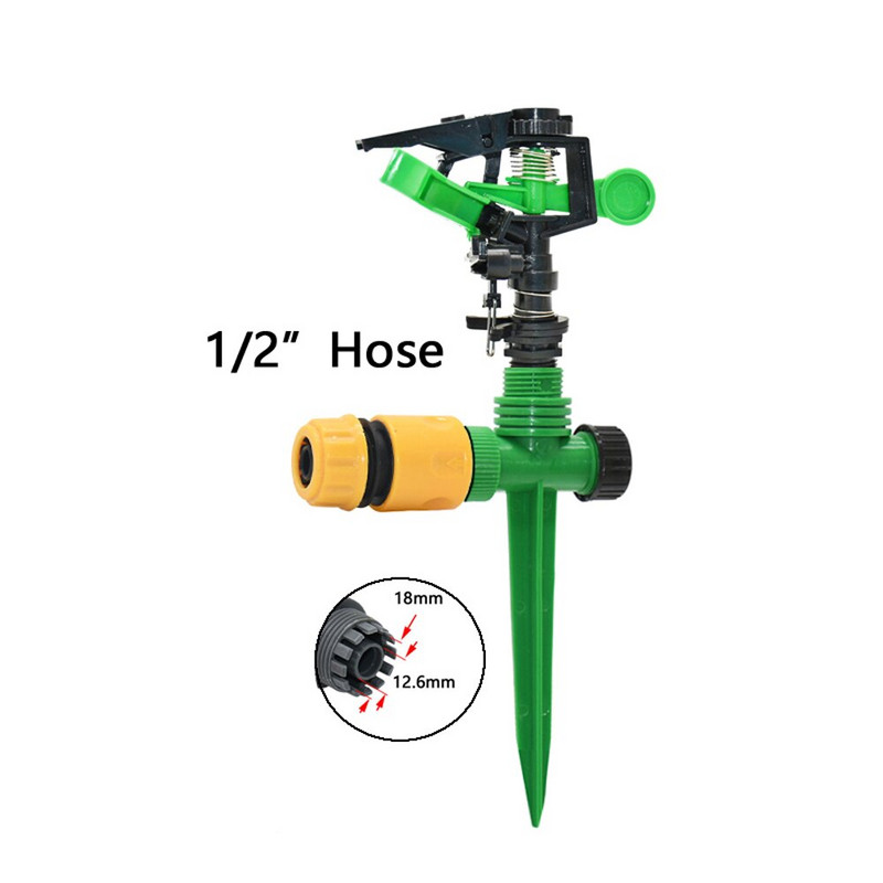 Ψεκαστήρας ποτίσματος 360 μοιρών Περιστρεφόμενος πίδακας ψεκαστήρες Farm Rocker ακροφύσια Plastic Spike Gardening Agriculture Irrigation Sprinkl