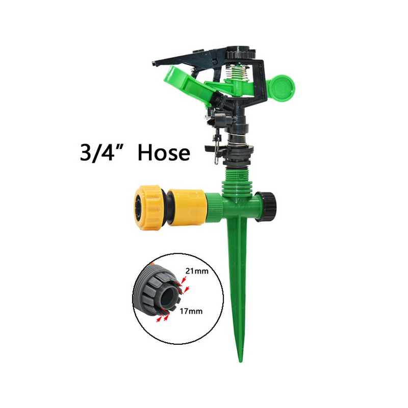 Ψεκαστήρας ποτίσματος 360 μοιρών Περιστρεφόμενος πίδακας ψεκαστήρες Farm Rocker ακροφύσια Plastic Spike Gardening Agriculture Irrigation Sprinkl