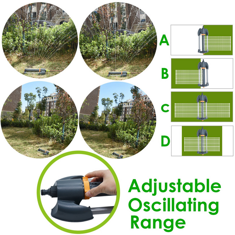 KESLA Automatic Lawn Oscillating Sprinkler Πότισμα Εργαλείο άρδευσης με σταγόνες για ψεκαστήρες λουλουδιών γρασιδιού Προμήθειες κήπου ακροφυσίων