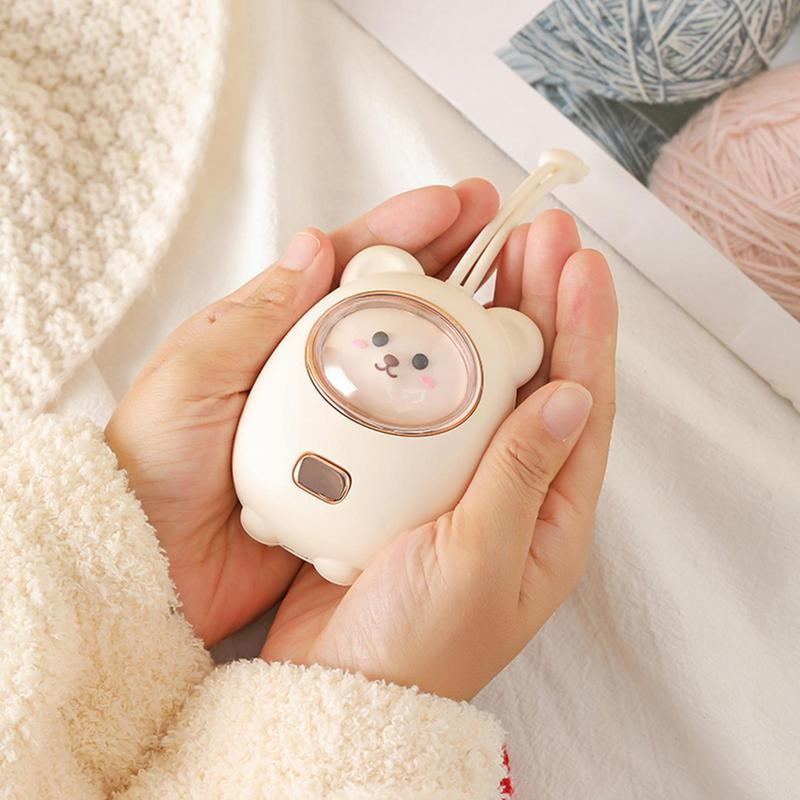 Επαναφορτιζόμενος θερμαντήρας χεριών Cartoon Pocket Warmers με αναπνευστικό νυχτερινό φως 5 δευτερολέπτων Γρήγορη θέρμανση Φορητός θερμαντήρας χεριών για