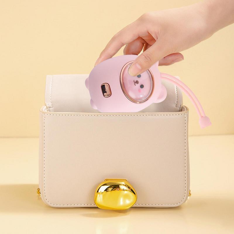 Επαναφορτιζόμενος θερμαντήρας χεριών Cartoon Pocket Warmers με αναπνευστικό νυχτερινό φως 5 δευτερολέπτων Γρήγορη θέρμανση Φορητός θερμαντήρας χεριών για