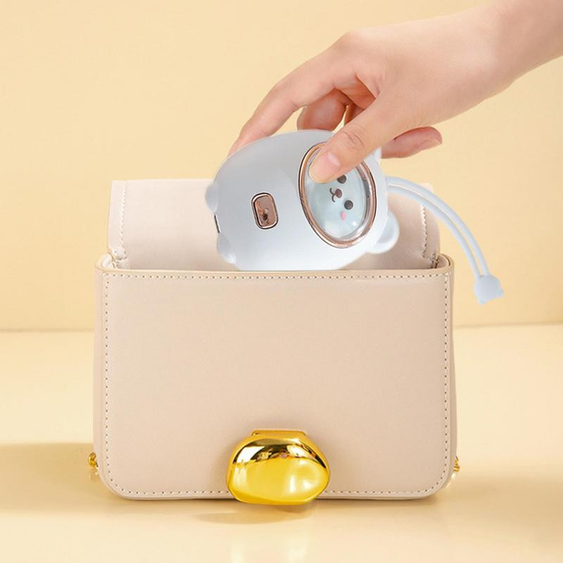 Επαναφορτιζόμενος θερμαντήρας χεριών Cartoon Pocket Warmers με αναπνευστικό νυχτερινό φως 5 δευτερολέπτων Γρήγορη θέρμανση Φορητός θερμαντήρας χεριών για