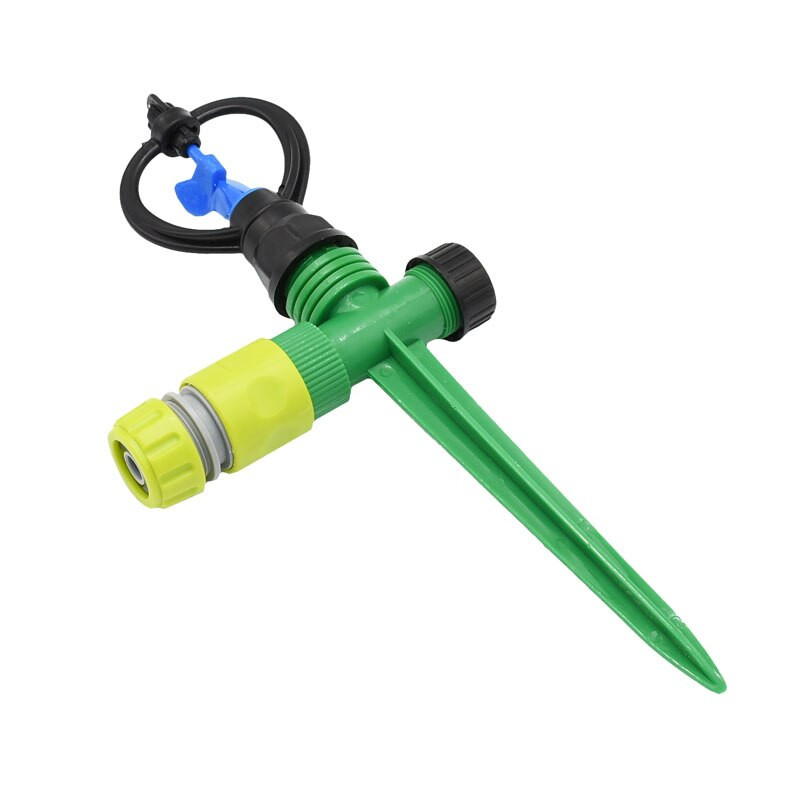 wxrwxy Περιστρεφόμενο ακροφύσιο ψεκαστήρα θηλυκό 3/4 συνδετήρας με σπείρωμα πλαστική ακίδα θηλυκό 1/2 ακροφύσια ποτίσματος ψεκαστήρας κήπου 1σετ