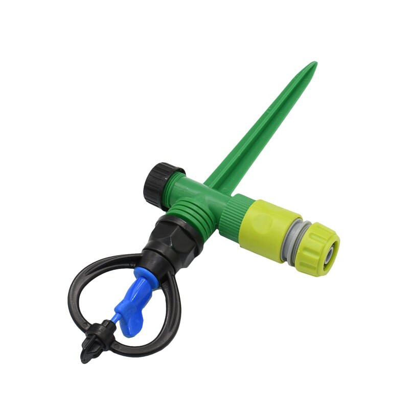 wxrwxy Περιστρεφόμενο ακροφύσιο ψεκαστήρα θηλυκό 3/4 συνδετήρας με σπείρωμα πλαστική ακίδα θηλυκό 1/2 ακροφύσια ποτίσματος ψεκαστήρας κήπου 1σετ