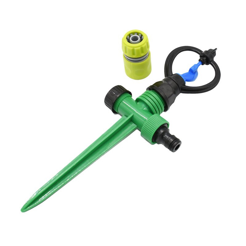 wxrwxy Περιστρεφόμενο ακροφύσιο ψεκαστήρα θηλυκό 3/4 συνδετήρας με σπείρωμα πλαστική ακίδα θηλυκό 1/2 ακροφύσια ποτίσματος ψεκαστήρας κήπου 1σετ