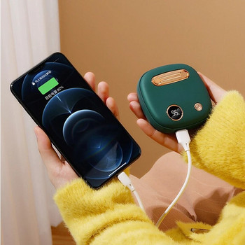 Зимен нов нагревател за ръце Charging Treasure Mini Две в едно Интелигентен контрол на температурата Преносим USB мобилен електрически нагревател за ръце