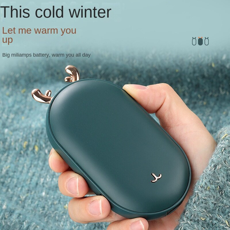 Νέο Mini Cartoon Digital Display Hands Warmer 10000 MA Hands Warmer Two In One Hands Warmer Charging Heater Usb Hand Warmer