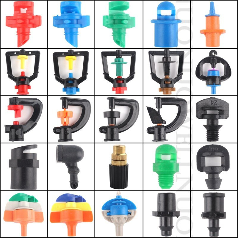 20 τμχ Πότισμα κήπου Ψεκαστήρας ομίχλης εκπομπών διαθλαστικό ακροφύσιο Micro Irrigation Sprinklers Ατμοποιητές Περιστρεφόμενος ψεκαστήρας γκαζόν