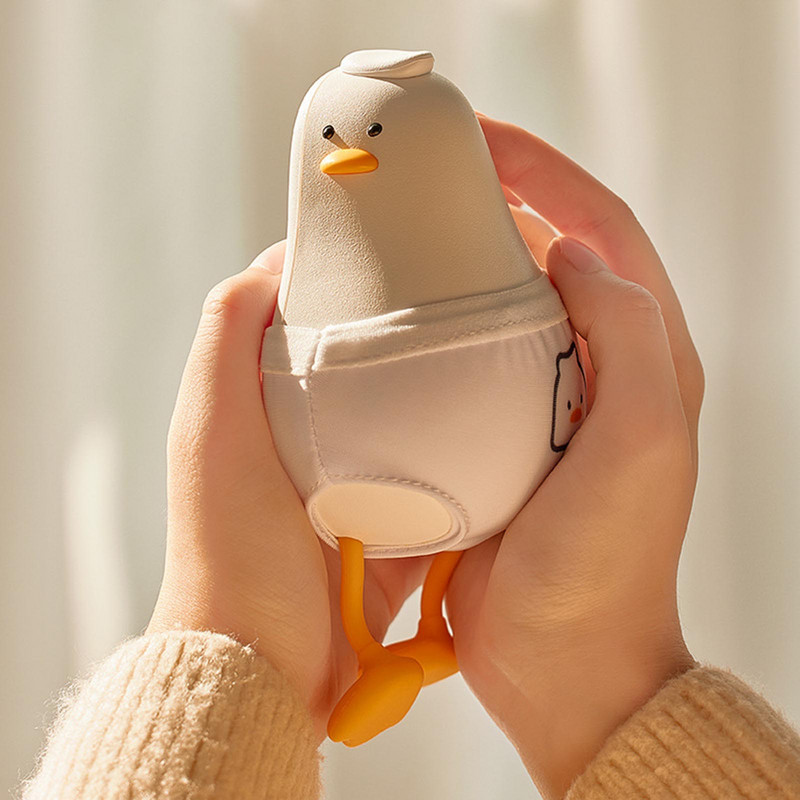 Ηλεκτρική θερμάστρα χεριών 2 σε 1 Cute Cartoon Duck USB Επαναφορτιζόμενη ηλεκτρική θέρμανση χεριών Γρήγορη θέρμανση Θήκη κινητού τηλεφώνου για το χειμώνα