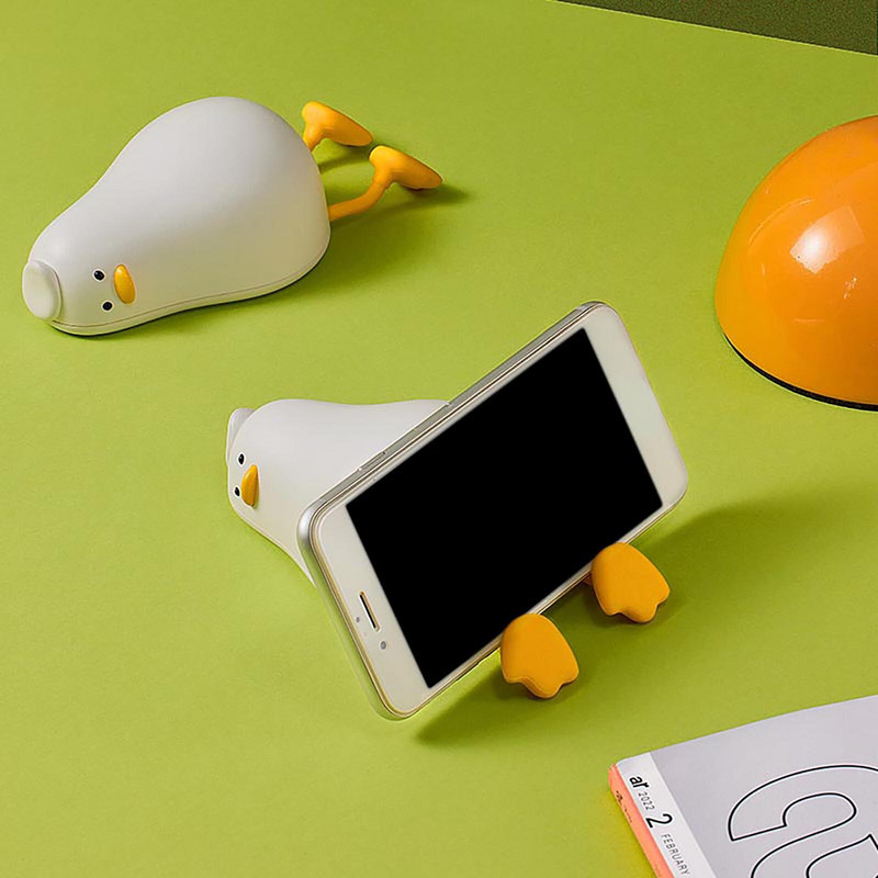 Ηλεκτρική θερμάστρα χεριών 2 σε 1 Cute Cartoon Duck USB Επαναφορτιζόμενη ηλεκτρική θέρμανση χεριών Γρήγορη θέρμανση Θήκη κινητού τηλεφώνου για το χειμώνα