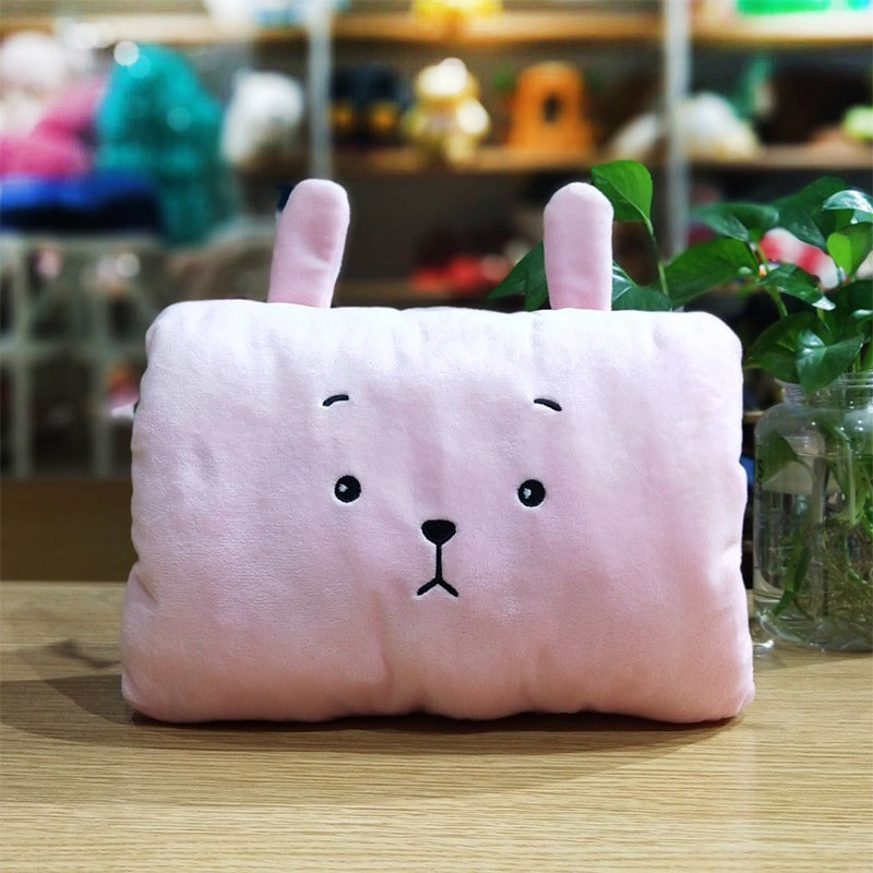 Δημιουργικό καρτούν χαριτωμένο ζώο βελούδινο ζεστό κάλυμμα χεριών χειμωνιάτικο μαξιλάρι βελούδινο παιχνίδι κούκλα κορίτσι χέρι-χέρι θερμότερο δώρα τιμή χονδρικής