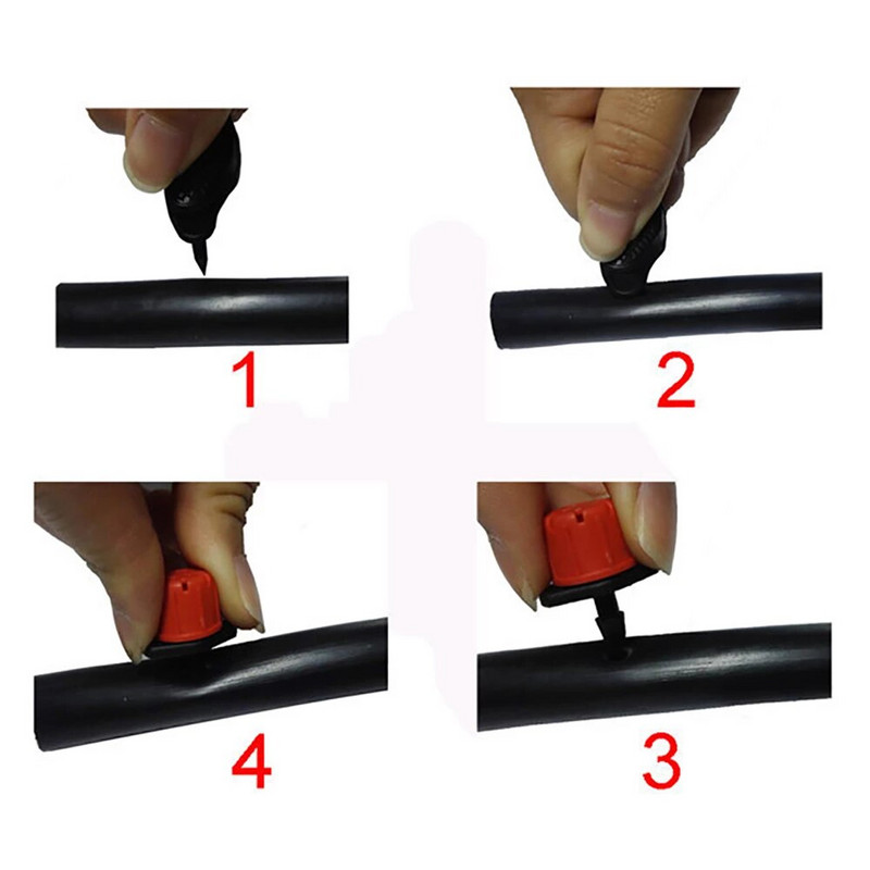 Ρυθμιζόμενος ψεκαστήρας άρδευσης 1/4 ίντσας εκπομπός Gushing Dripper Micro Drip Irrigation Sprinkler για σύστημα ποτίσματος