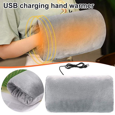 USB Electric Heatingglove Warm Glove Winter Hand Warmer Heater for Hands Foot Body Soft Flannel Winter Householm Warm Supplies