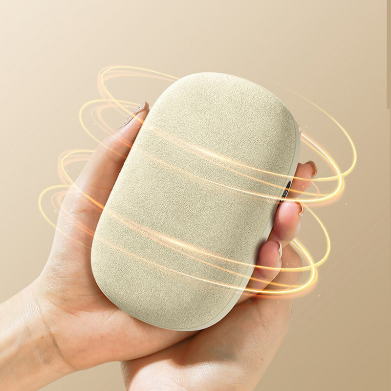 Velvet Hand Warmers USB Electronic Pocket Heater Mini Power Bank Φορητός επαναφορτιζόμενος θερμαντήρας 10000 mAH Hand Warmer Calentador