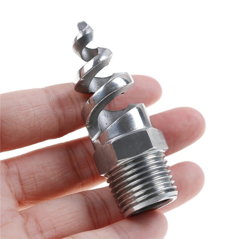 Ζεστό! Νέος 1" 1/2" Full Cone Spiral Jet Nozzle Ανοξείδωτος ψεκαστήρας ομίχλης ποτίσματος για σκάφος με σταγόνες άρδευσης κήπου και γκαζόν