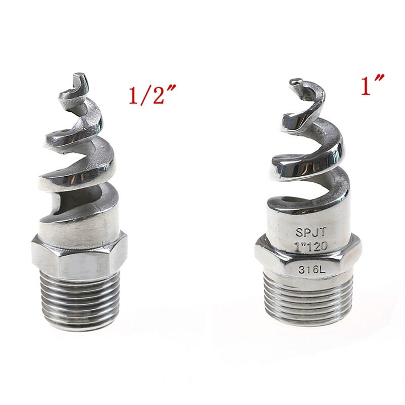 Ζεστό! Νέος 1" 1/2" Full Cone Spiral Jet Nozzle Ανοξείδωτος ψεκαστήρας ομίχλης ποτίσματος για σκάφος με σταγόνες άρδευσης κήπου και γκαζόν