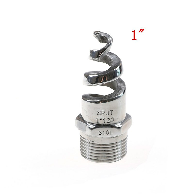 Ζεστό! Νέος 1" 1/2" Full Cone Spiral Jet Nozzle Ανοξείδωτος ψεκαστήρας ομίχλης ποτίσματος για σκάφος με σταγόνες άρδευσης κήπου και γκαζόν