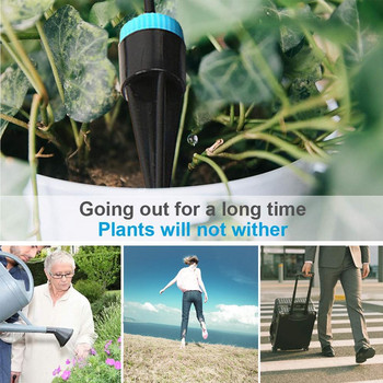 10 τμχ κιτ στάγδην άρδευσης Σύστημα ποτίσματος φυτών Ρυθμιζόμενο σύστημα εξοικονόμησης νερού μικροάρδευσης για φυτά σε γλάστρες θερμοκηπίου κήπου