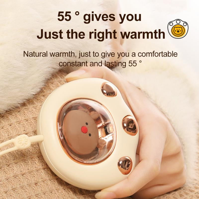 1PC Mini Hand Warmer Portable Quick Heating Cat Paw Cute Winter Heater 4 Styles USB Επαναφορτιζόμενη τσέπη 2400mAh Θερμαντήρες χεριών