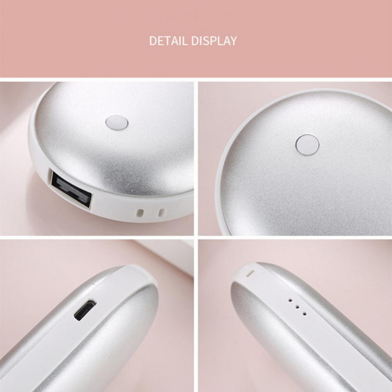 Χειμερινός μίνι θερμαντήρας χεριών Φορητό φορητό τροφοδοτικό USB Επαναφορτιζόμενος θερμαντήρας θερμαντήρας χειρός Ηλεκτρικός θερμαντήρας κινουμένων σχεδίων